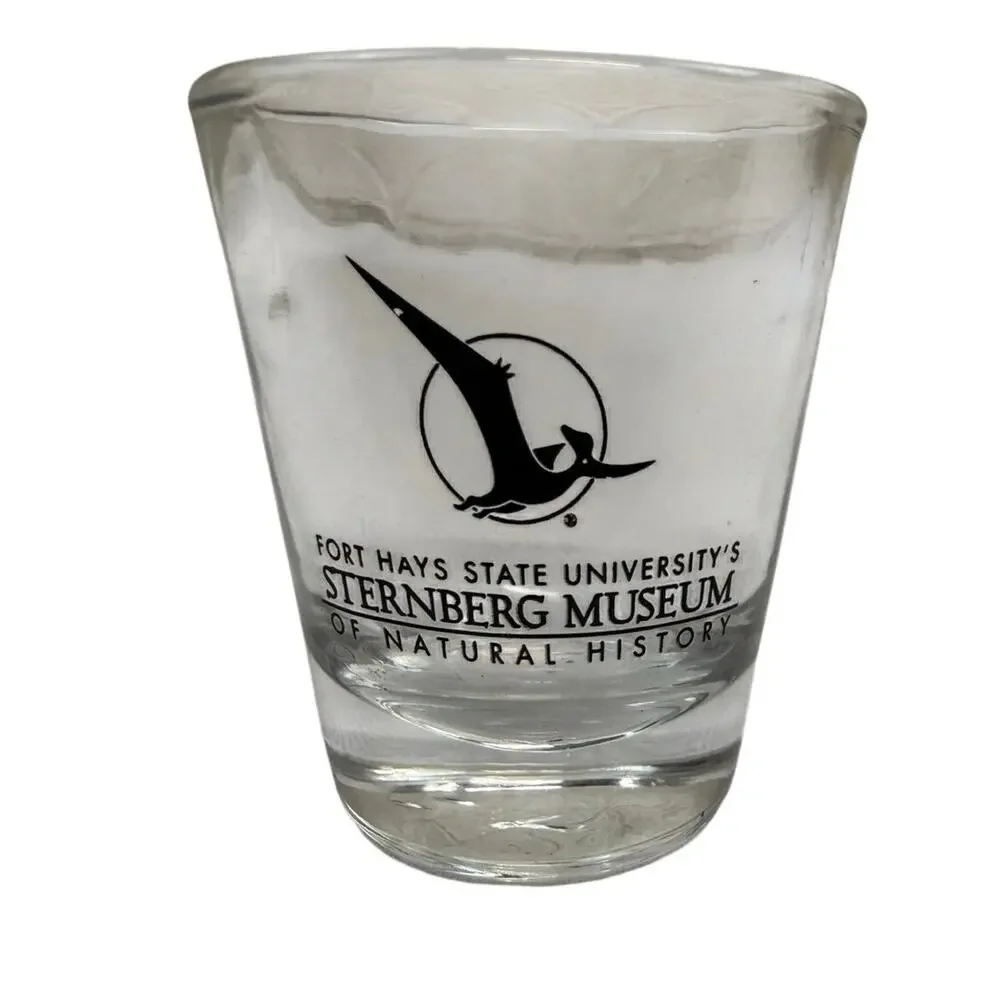 SKU3176 Vintage Sternberg Museum Shot Glass (Fort Hays State University History)